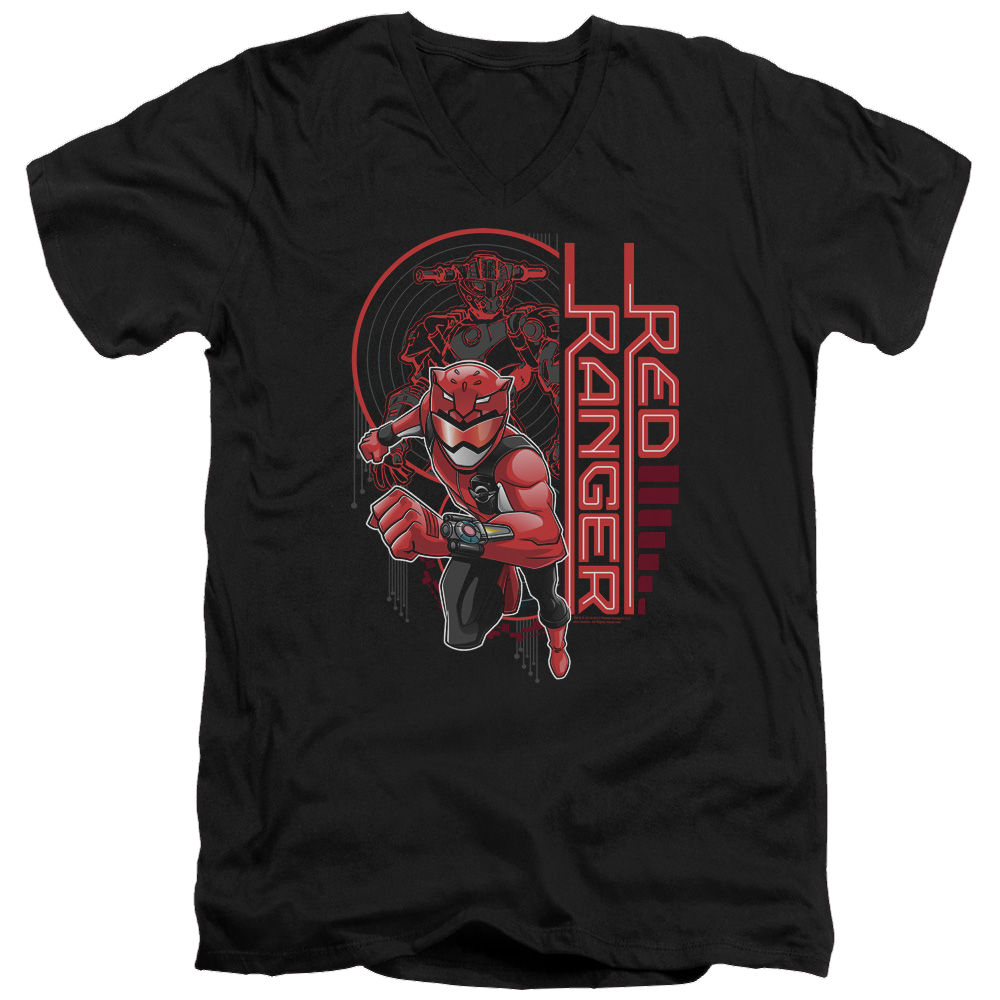 Power Rangers Red Ranger - Men's V-Neck T-Shirt Men's V-Neck T-Shirt Power Rangers   