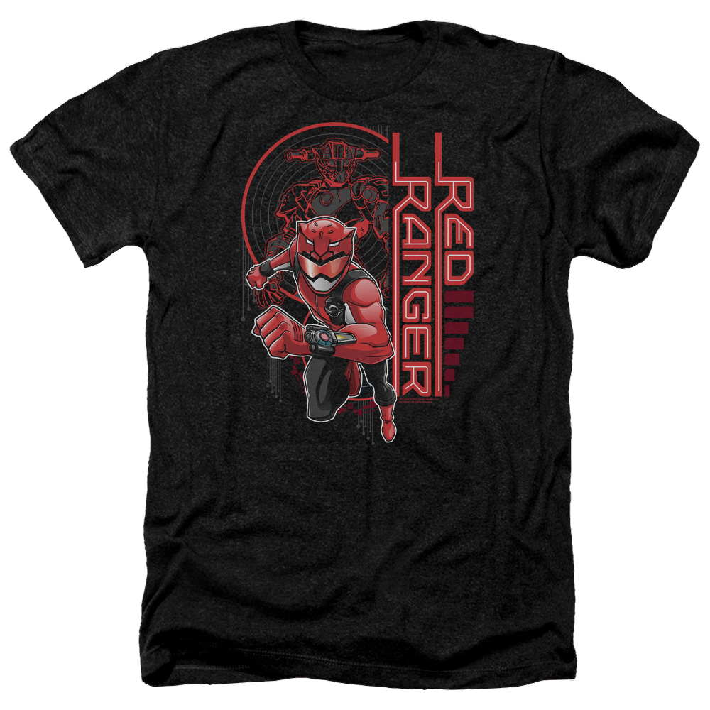Power Rangers Red Ranger - Men's Heather T-Shirt Men's Heather T-Shirt Power Rangers   