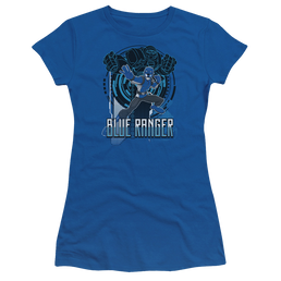 Power Rangers Blue Ranger - Juniors T-Shirt Juniors T-Shirt Power Rangers   