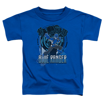 Royal kid's t-shirt for ages 4 to 7 with Power Rangers Blue Ranger graphic