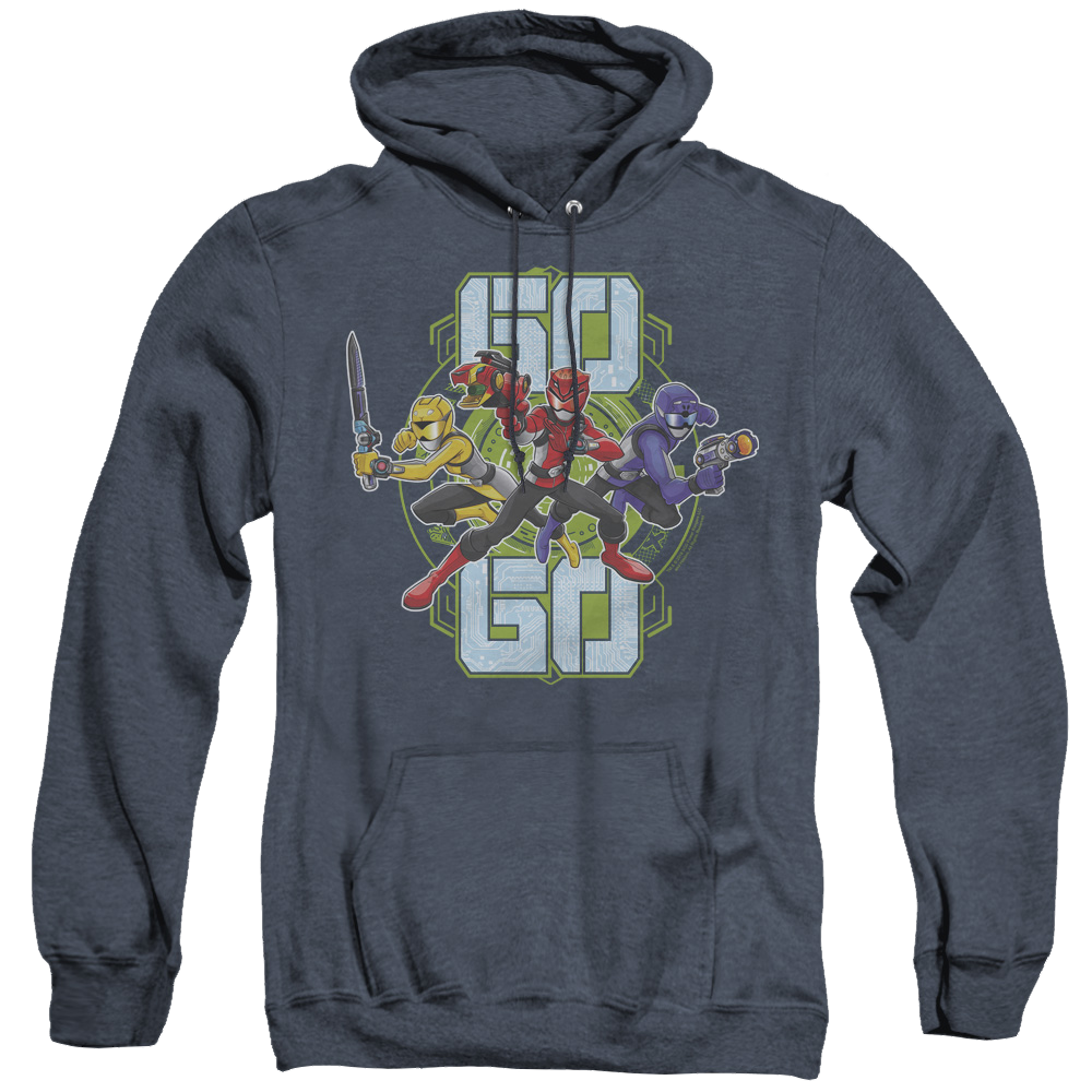Power Rangers Go Go - Heather Pullover Hoodie Heather Pullover Hoodie Power Rangers   