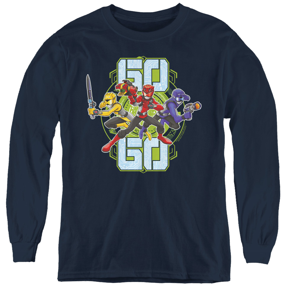 Power Rangers Go Go - Youth Long Sleeve T-Shirt Youth Long Sleeve T-Shirt Power Rangers   