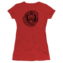 Power Rangers Red Ranger - Juniors T-Shirt Juniors T-Shirt Power Rangers   