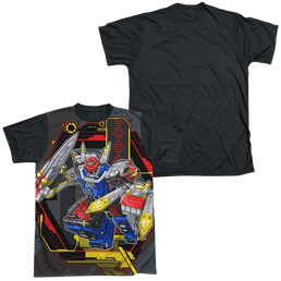Power Rangers Megazord - Men's Black Back T-Shirt Men's Black Back T-Shirt Power Rangers   