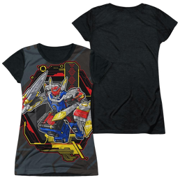 Power Rangers Megazord - Juniors Black Back T-Shirt Juniors Black Back T-Shirt Power Rangers   