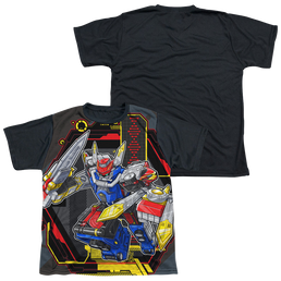 Power Rangers Megazord - Youth Black Back T-Shirt Youth Black Back T-Shirt (Ages 8-12) Power Rangers   