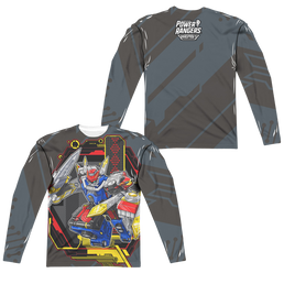 Power Rangers Megazord (Front/Back Print) - Men's All-Over Print Long Sleeve Men's All-Over Print Long Sleeve Power Rangers   