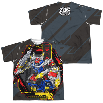 Power Rangers Megazord youth all-over print t-shirt for ages 8 to 12