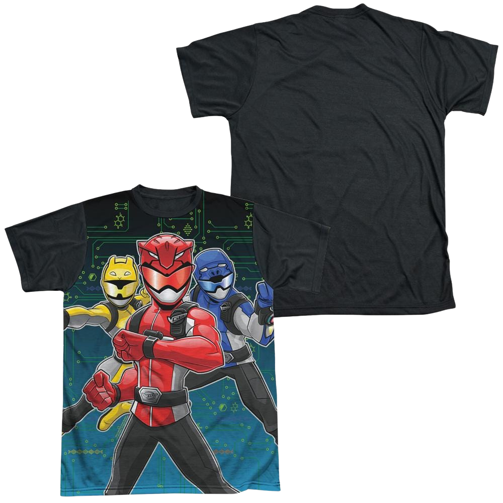 Power Rangers Battle Stance - Men's Black Back T-Shirt Men's Black Back T-Shirt Power Rangers   