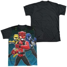 Power Rangers Battle Stance - Men's Black Back T-Shirt Men's Black Back T-Shirt Power Rangers   