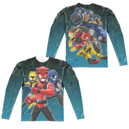 Power Rangers Battle Stance (Front/Back Print) - Men's All-Over Print Long Sleeve Men's All-Over Print Long Sleeve Power Rangers   