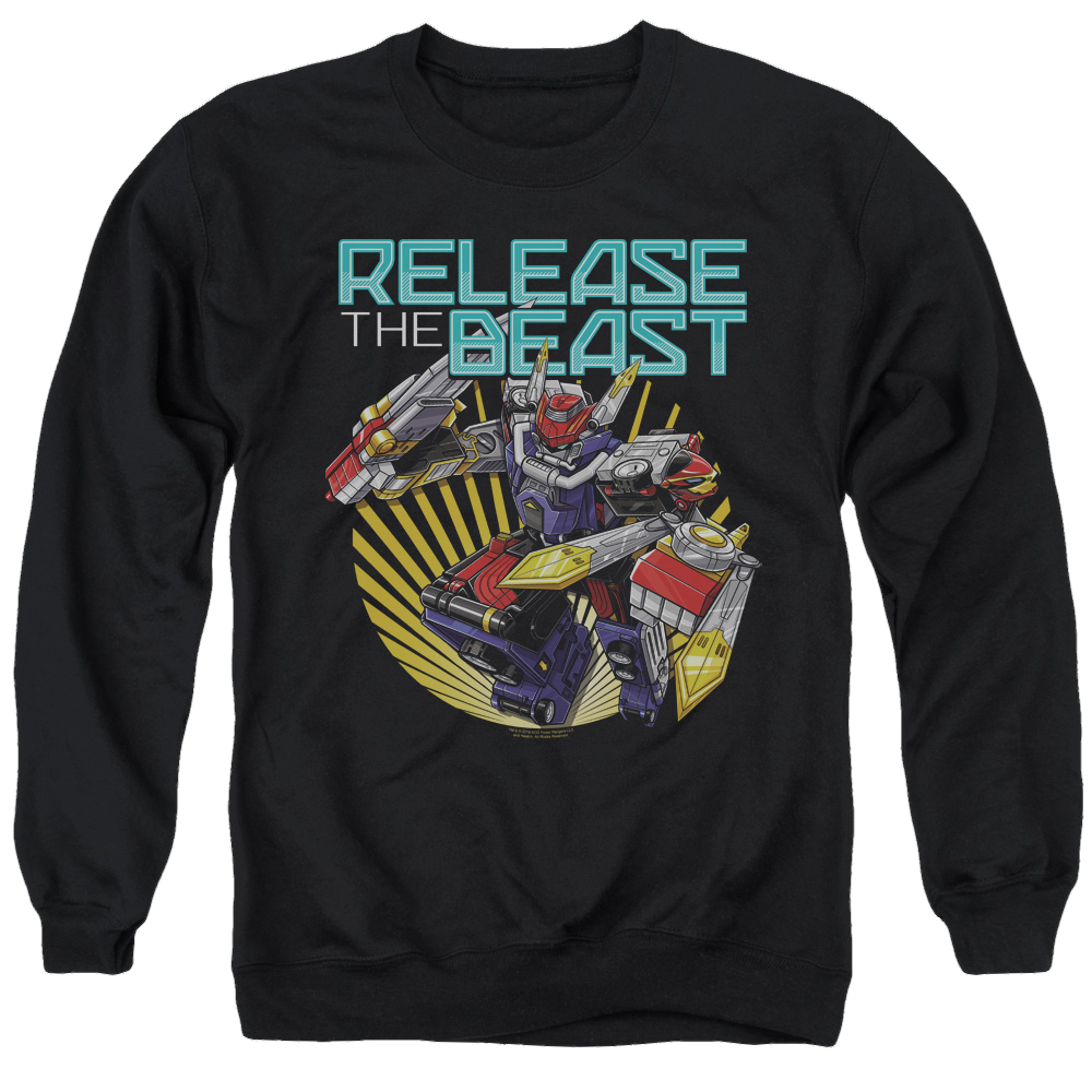 Power Rangers Beast Release - Men's Crewneck Sweatshirt Men's Crewneck Sweatshirt Power Rangers   