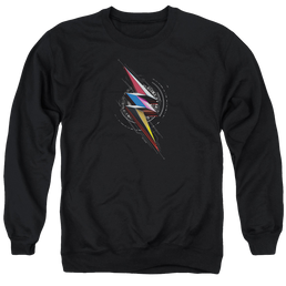 Power Rangers Bolt Sigil Men's Crewneck Sweatshirt Men's Crewneck Sweatshirt Power Rangers   