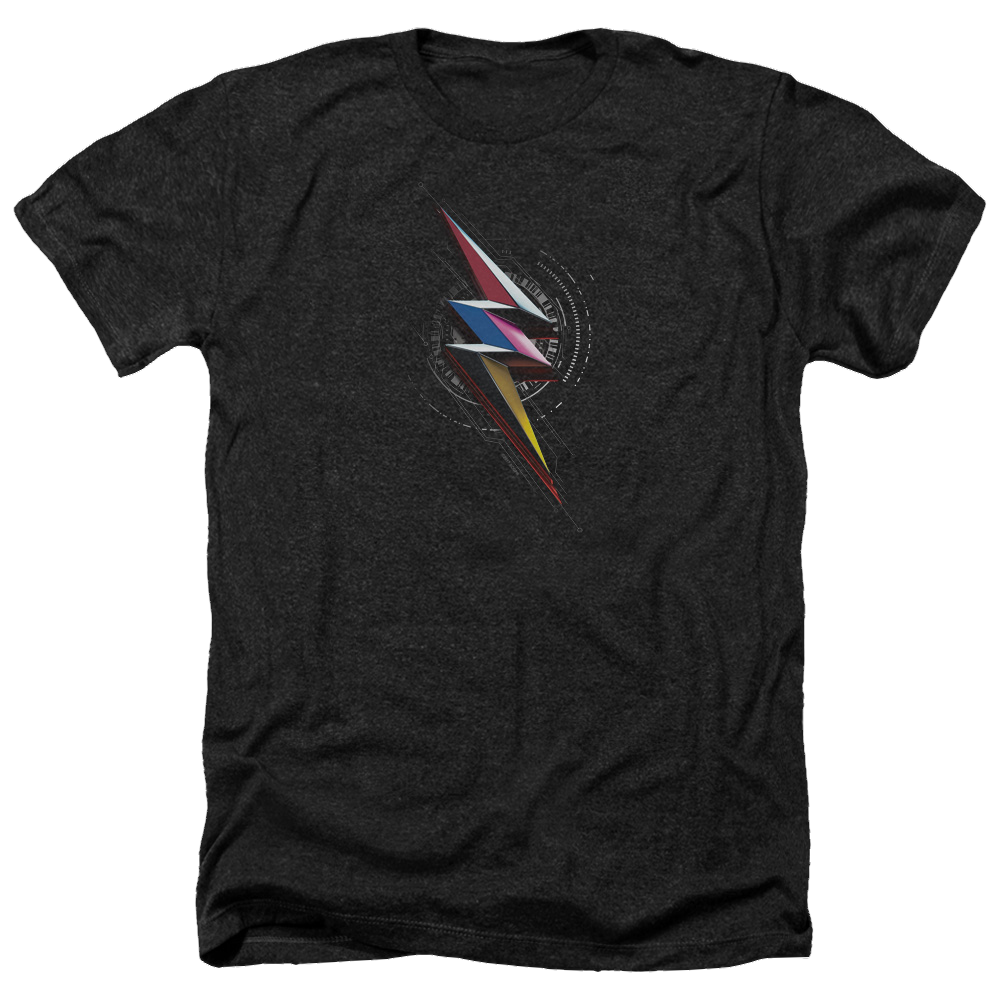 Power Rangers Bolt Sigil Men's Heather T-Shirt Men's Heather T-Shirt Power Rangers   