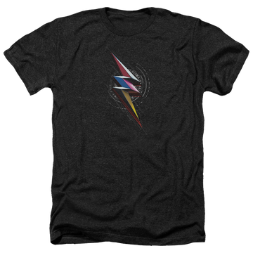 Power Rangers Bolt Sigil Men's Heather T-Shirt Men's Heather T-Shirt Power Rangers   