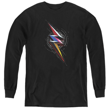Power Rangers Movie Bolt Sigil - Youth Long Sleeve T-Shirt Youth Long Sleeve T-Shirt Power Rangers   