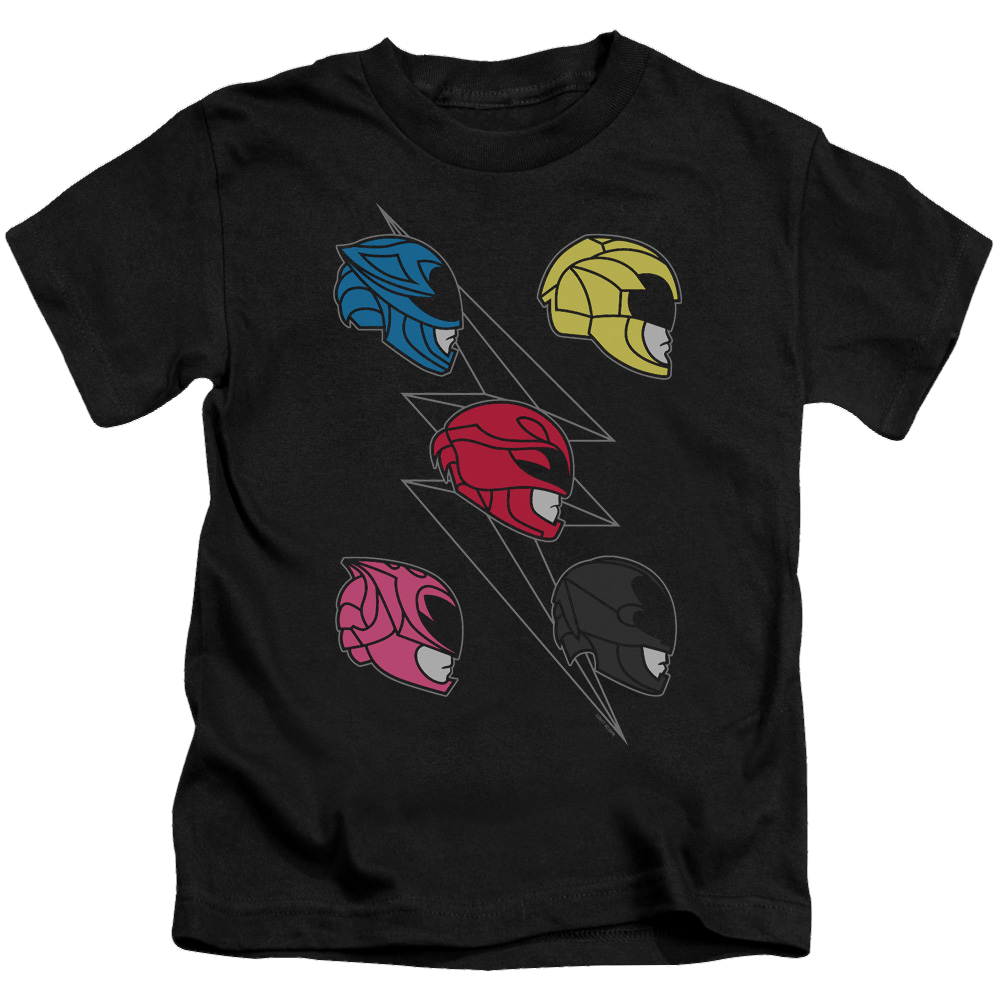 Power Rangers Line Helmets Kid's T-Shirt (Ages 4-7) Kid's T-Shirt (Ages 4-7) Power Rangers   