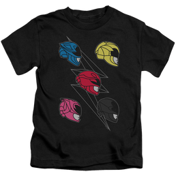 Power Rangers Line Helmets Kid's T-Shirt (Ages 4-7) Kid's T-Shirt (Ages 4-7) Power Rangers   
