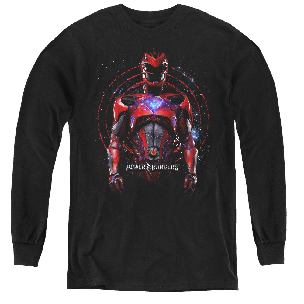 Power Rangers Movie Red Ranger - Youth Long Sleeve T-Shirt Youth Long Sleeve T-Shirt Power Rangers   