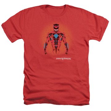 Power Rangers Red Power Ranger Graphic Men's Heather T-Shirt Men's Heather T-Shirt Power Rangers   