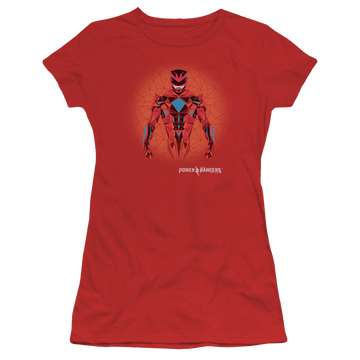 Power Rangers Red Power Ranger Graphic Juniors T-Shirt Juniors T-Shirt Power Rangers   