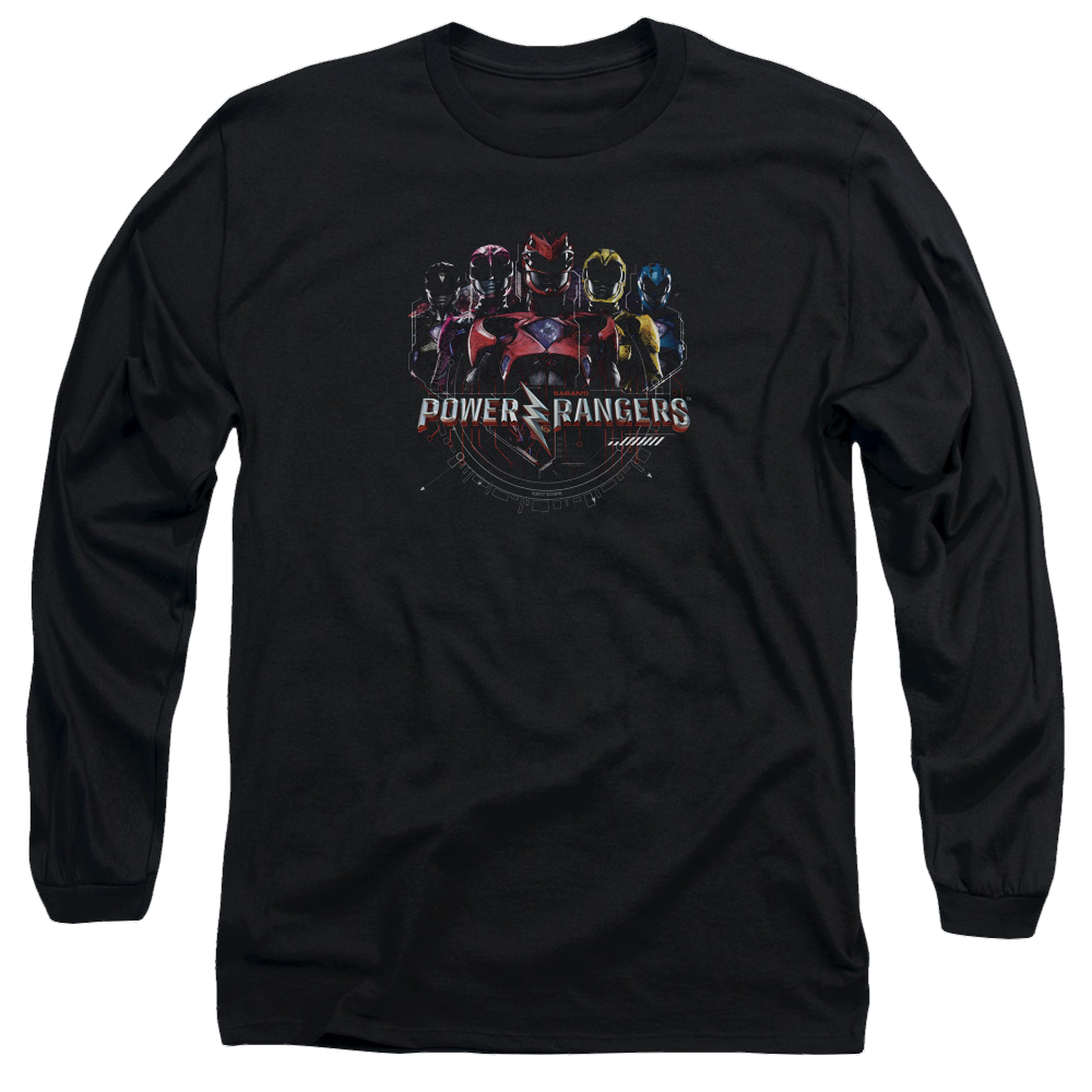Power Rangers Ranger Circuitry Men's Long Sleeve T-Shirt Men's Long Sleeve T-Shirt Power Rangers   