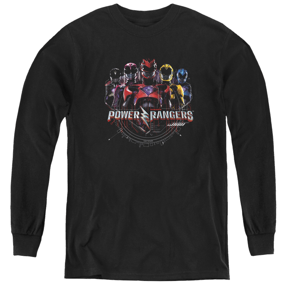 Power Rangers Movie Ranger Circuitry - Youth Long Sleeve T-Shirt Youth Long Sleeve T-Shirt Power Rangers   