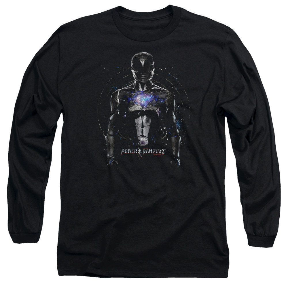 Power Rangers Black Ranger Men's Long Sleeve T-Shirt Men's Long Sleeve T-Shirt Power Rangers   