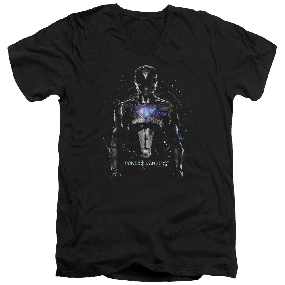 Power Rangers Black Ranger Men's V-Neck T-Shirt Men's V-Neck T-Shirt Power Rangers   
