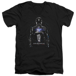 Power Rangers Black Ranger Men's V-Neck T-Shirt Men's V-Neck T-Shirt Power Rangers   