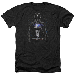 Power Rangers Black Ranger Men's Heather T-Shirt Men's Heather T-Shirt Power Rangers   