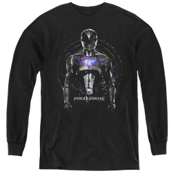 Power Rangers Movie Black Ranger - Youth Long Sleeve T-Shirt Youth Long Sleeve T-Shirt Power Rangers   