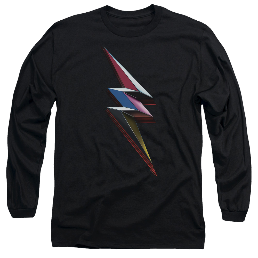 Power Rangers Movie Bolt Men's Long Sleeve T-Shirt Men's Long Sleeve T-Shirt Power Rangers   