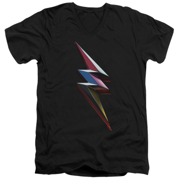 Power Rangers Movie Bolt Men's V-Neck T-Shirt Men's V-Neck T-Shirt Power Rangers   