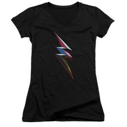 Power Rangers Movie Bolt Juniors V-Neck T-Shirt Juniors V-Neck T-Shirt Power Rangers   