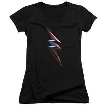 Power Rangers Movie Bolt Juniors V-Neck T-Shirt Juniors V-Neck T-Shirt Power Rangers   