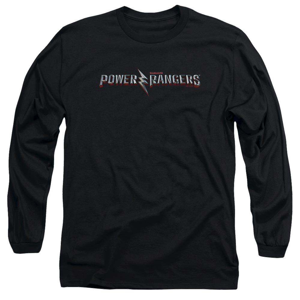 Power Rangers Movie Logo Men's Long Sleeve T-Shirt Men's Long Sleeve T-Shirt Power Rangers   