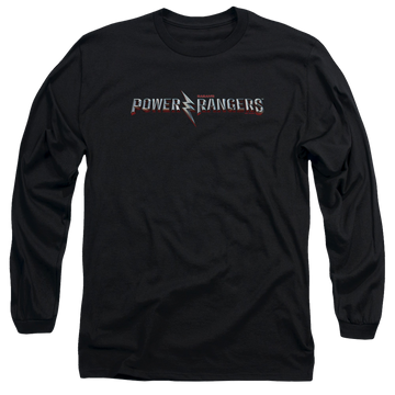 Power Rangers Movie Logo Men's Long Sleeve T-Shirt Men's Long Sleeve T-Shirt Power Rangers   