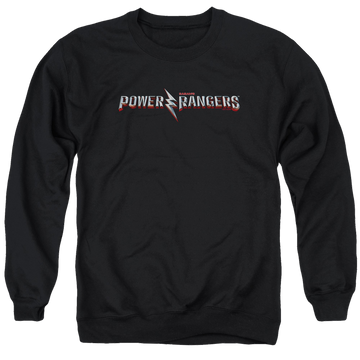 Power Rangers Movie Logo Men's Crewneck Sweatshirt Men's Crewneck Sweatshirt Power Rangers   