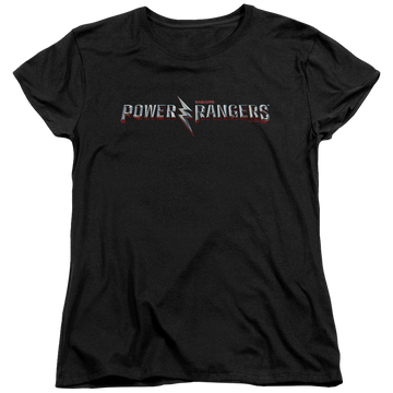 Power Rangers Movie Logo Women's T-Shirt Women's T-Shirt Power Rangers   