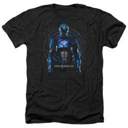 Power Rangers Blue Ranger Men's Heather T-Shirt Men's Heather T-Shirt Power Rangers   