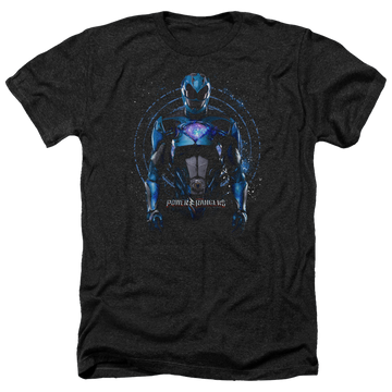Power Rangers Blue Ranger Men's Heather T-Shirt Men's Heather T-Shirt Power Rangers   