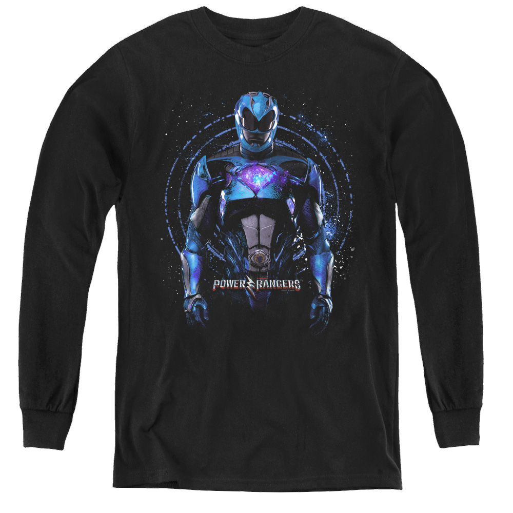 Power Rangers Movie Blue Ranger - Youth Long Sleeve T-Shirt Youth Long Sleeve T-Shirt Power Rangers   