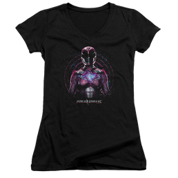 Power Rangers Pink Ranger Juniors V-Neck T-Shirt Juniors V-Neck T-Shirt Power Rangers   