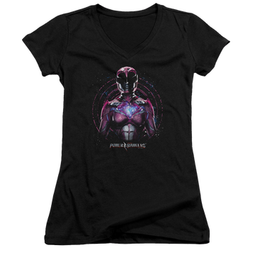 Power Rangers Pink Ranger Juniors V-Neck T-Shirt Juniors V-Neck T-Shirt Power Rangers   