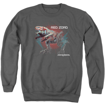 Power Rangers Red Zord Men's Crewneck Sweatshirt Men's Crewneck Sweatshirt Power Rangers   