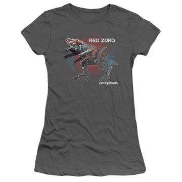 Power Rangers Red Zord Juniors T-Shirt Juniors T-Shirt Power Rangers   