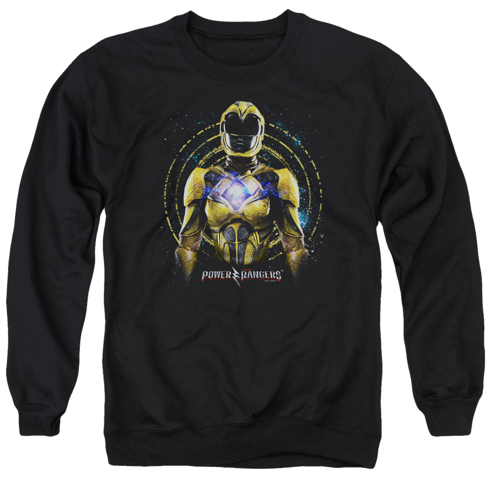 Power Rangers Yellow Ranger Men's Crewneck Sweatshirt Men's Crewneck Sweatshirt Power Rangers   
