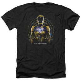 Power Rangers Yellow Ranger Men's Heather T-Shirt Men's Heather T-Shirt Power Rangers   