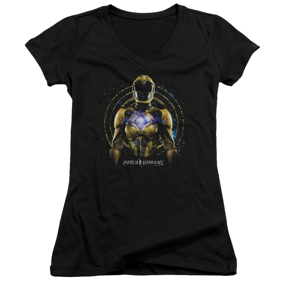 Power Rangers Yellow Ranger Juniors V-Neck T-Shirt Juniors V-Neck T-Shirt Power Rangers   